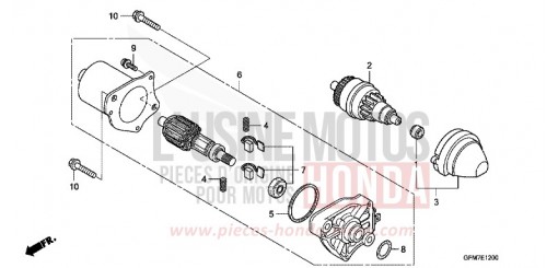 STARTER MOTOR NHX110WHA de 2010
